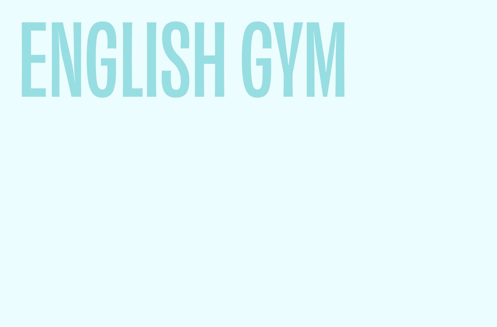 English Gym